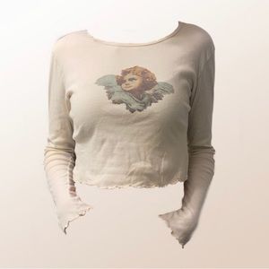 👼 Urban Outfitters Angel Crop Top